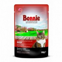 Bonnie Kedi Dana Etli Pouch Jelly Konserve 100 G /5 ADET ÜCRETSİZ KARGO