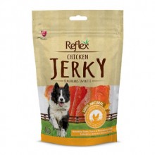Reflex Jerky Kurutulmuş Tavuk Eti 80gr Köpek Ödülü %100 Naturel Kurutulmuş Et Parçaları