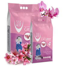 VanCat Bebek Pudrası Kokulu  5 KG KEDİ KUMU (Yavru Kediler İçin İdeal)
