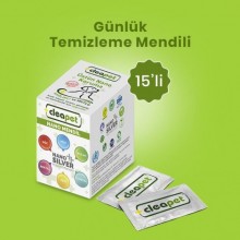 Cleapet Evcil Hayvan Günlük Hijyenik Mendil (15’li)