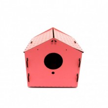 Muhabbet Kuşu Yuvalığı Pembe 2021 Model/15x15x14cm