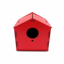 Muhabbet Kuşu Yuvalığı Kırmızı 2021 Model/15x15x14cm