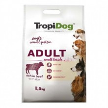 TropiDog Premium Küçük Mini Irk Sığır Etli Köpek Maması 2,5Kg