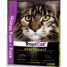 TropiCat Premium Sterilised Kedi Maması 400g+400g