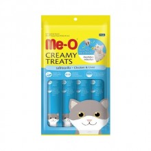 MEO Me-O Creamy Treats Tavuklu ve Ciğerli Krem Kedi Ödülü 4 x 15 gr