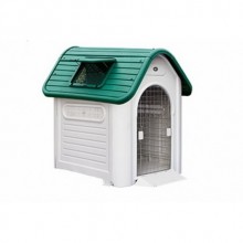 WİLLYPET CUENCA KAPILI PLASTİK KÖPEK KULÜBESİ YEŞİL  87X72X75.5 CM