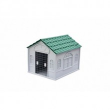WİLLYPET MONTANİTA KAPILI PLASTİK KÖPEK KULÜBESİ, YEŞİL, 76X65X63 CM