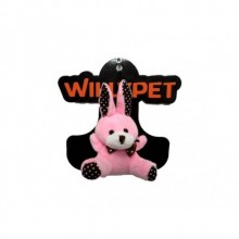 Şeker Pembe Tavşan Kedi Oyuncağı (4X8CM)