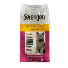 SERENGETİ KUZU ETLİ KEDİ MAMASI 15 KG