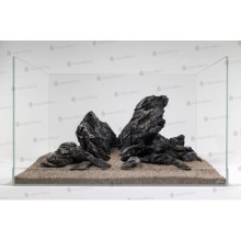 Mini Landscape Premium Dark (Black Seiryu stone)1 Kg Tasarım Kayası