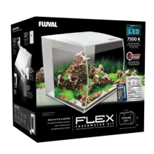 Fluval Flex Akvaryum 57 Lt Beyaz / 41 x 39 x 39h