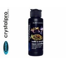 CRYSTALPRO TURTLE & AMPHIBIAN AQUA CONDITIONER 125 ML / Kaplumbağa, aksolot, kurbağa vb.canlılar için klor, kloramin, amonyak veağır metal giderci sıvı katkı
