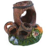 Chicos Akvaryum İçin Dekoratif Fıçı 8x7x7 cm