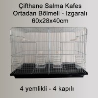 Çifthane ve Üretim Kafesi Bölmeli (60x28x40cm)