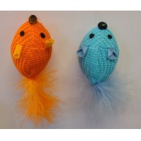 Kabarık Kuyruklu Fare Kedi Oyuncağı 6 cm