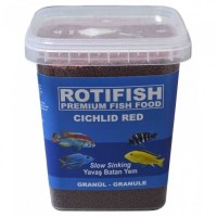 Rotifish Cichlid Red Small Etçil (1 mm-Yavaş Batan) 3 Kg (Kova Yem)