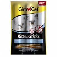 Gimcat Sticks Kitten Hindili Ödül Çubukları 3x3 gr
