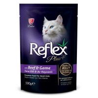 Reflex Biftek ve Av Hayvanı Parça Eli Kedi Yaş Maması 100 Gr