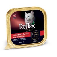 Reflex Plus Kuzu Etli ve Havuçlu Kedi Konserve Ezme 100 Gr