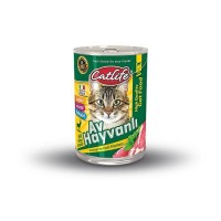 Catlife Av Hayvanlı Kedi Konserve 415 gr *5 Adet*