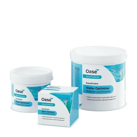OASE AquaStable Optimizer Mineral 100gr/Atığın neden olduğu kirliliği nötralize eder. Yengeç ve karideslerin kabuk oluşturmasına yardımcı olmak için kalsiyum içerir.