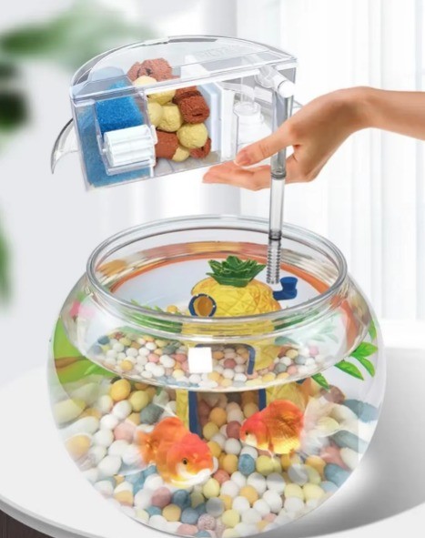 Akvaryumlar - Jeneca - Jeneca YG-36 Fanus Akvaryum Seti 34,5x34