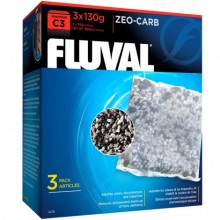 Fluval C3 Zeo Karbon (3x130 Gr)  Filtre Malzemesi Zeolit ve Karbon Karışımıdır