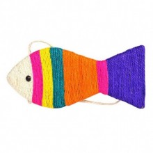 Catlife Balık Şekilli Askılı Tırmalama Kedi Oyuncağı 39x17Cm