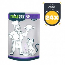 Master Tavşan Etli Pouch Kedi Maması 80 Gr x 24 adet Kolide