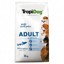TropiDog Premium Küçük Mini Irk Somonlu Köpek Maması 8Kg