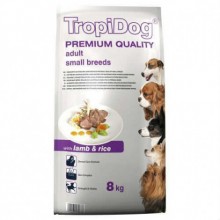 TropiDog Premium Küçük Mini Irk Kuzulu Köpek Maması 8Kg