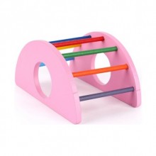 Carno Hamster Merdiveni Ahşap Yarım Daire No:518 13,5x7,5x7 cm