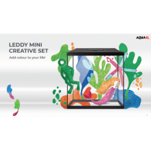 Aquael Leddy Akvaryum Seti Mini 30 Siyah 28x15x30h Ölçülerinde