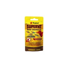 TROPICAL- SUPERVIT MINI GRANULAT 10GR / Supervit mini granülleri, çoğu omnivor balık türünün günlük beslenmesi için tasarlanmış evrensel yemdir.
