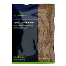 Dennerle Crystal Quartz Gravel dark brown 10 kg (1-2mm) Akvaryum Kumu