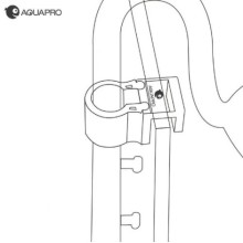 AQUAPRO Pipe Holder M Tutucu Akrilik Akvaryum Filtre Boru Tutucu  / 0,5-1,5cm Cam kalınlığı İç Çapı 1,9cm