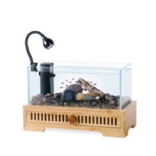 Jeneca XL-30 Akvaryum+Dekor 28x14x17,5 Cm. (3,3L) Dekar + Standat +Led +Kum Set