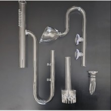 Cam Aparat Yüzey Emişli (Skimmer)+ Çan Ağız Veriş Hortum Çapı 12/16 mm Göre/ Dış Filtre Cam Emiş Basış Borusu Seti / Premium Serisi