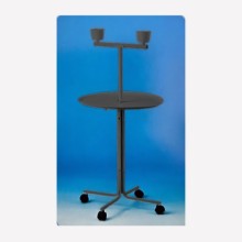 EuroGold Papağan Sehpası Dövme Demir 58 cm Çap x 120 cm H