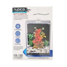 Nubios Betta Habitat Nano Tank /Işıklı Betta Tankı