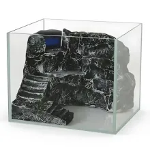 Haqos Turtle Tank 36 Kaplumbağa Akvaryumu 23Lt 36x25x27Cm  Filtreli Ultra Clear Camlı Akvaryum Set