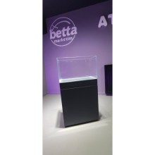 80x40x40h Ultra Clear Akvaryum  ve Antrasit Gri Lake Boyalı Dolap 