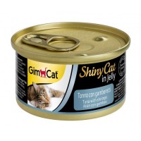 Gimcat Shinycat Konserve Kedi Maması - Tuna Balıklı Karidesli 70 gr