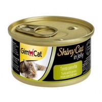 Gimcat Shinycat Konserve Kedi Maması - Tuna Balıklı Çimenli 70 gr	