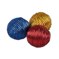 Parlak Renkli Top Kedi Oyuncağı 4 cm