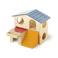 Hamster Evi Ahşap Balkonlu Yeni Model 2019